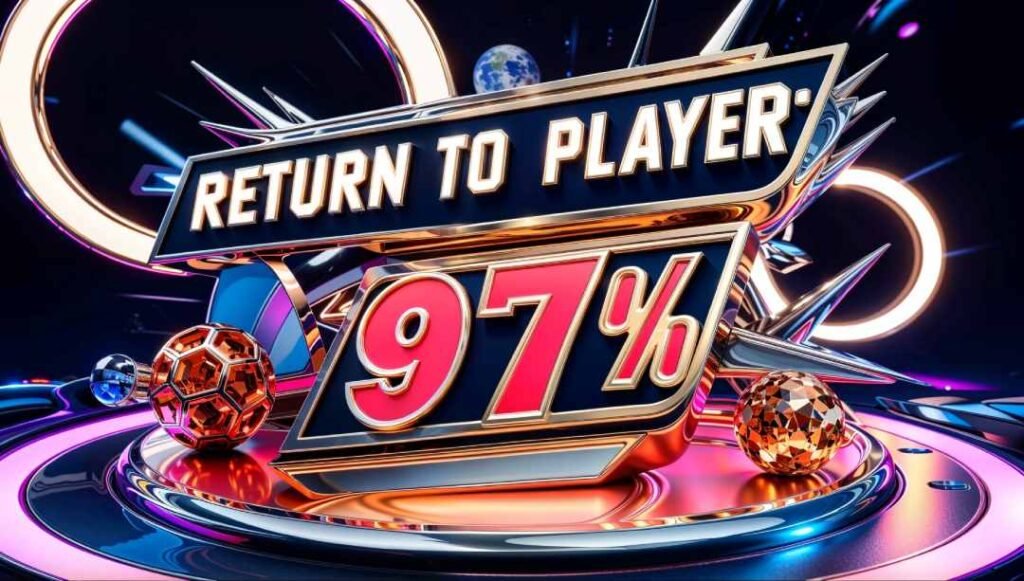 An info graphic explaining return to player (RTP) in casino games