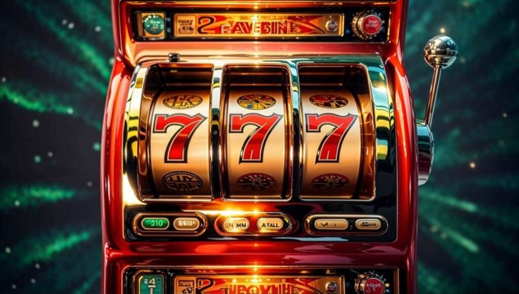 A modern shiny slot game machine